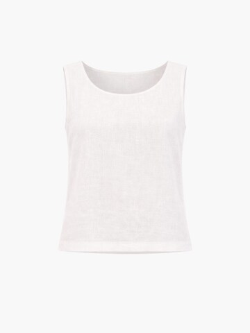 AmourLinen Top 'Lucia Classic Top'‌‌‌‌‌ in Weiß: Vorderseite