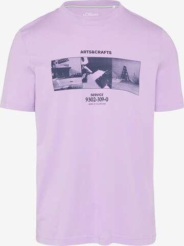 s.Oliver T-Shirt in Lila: Vorderseite