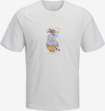 JACK & JONES Póló 'JORCASSIS SKULL' - fehér: elől
