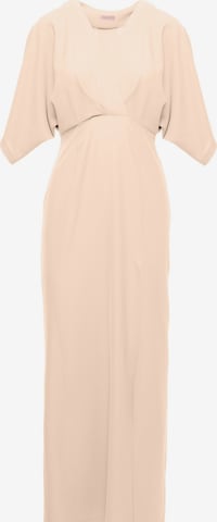 Makover Jurk in Beige: voorkant