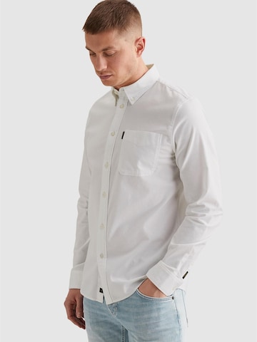 PME Legend Regular fit Skjorta 'Explorer Oxford shirt with button-down collar' i vit: framsida