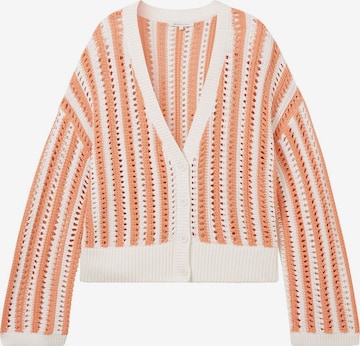 TOM TAILOR DENIM Knit Cardigan in Orange: front