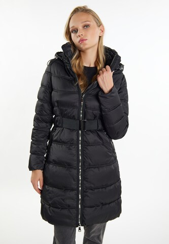 TUFFSKULL Winter Coat in Black: front