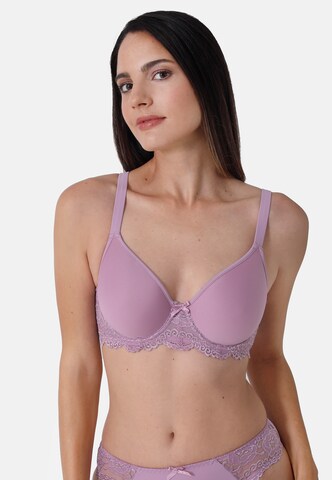 sassa T-Shirt BH in Lila: Vorderseite