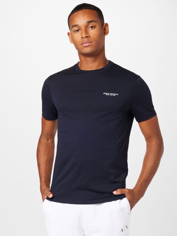 T-Shirt ARMANI EXCHANGE en bleu : devant