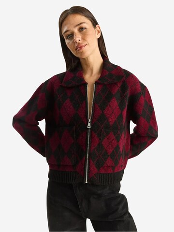 Cardigan Bianco Lucci en noir