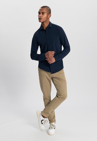 Dstrezzed Regular fit Button Up Shirt 'The Bo' in Blue