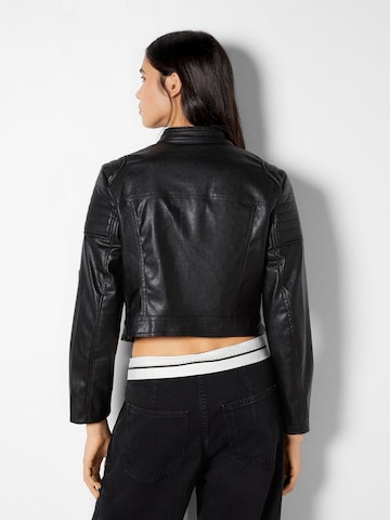 Veste mi-saison Bershka en noir