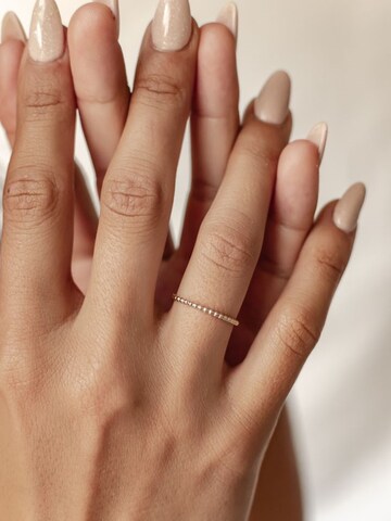 Dear Me Ring 'Bond Beaded' in Gold