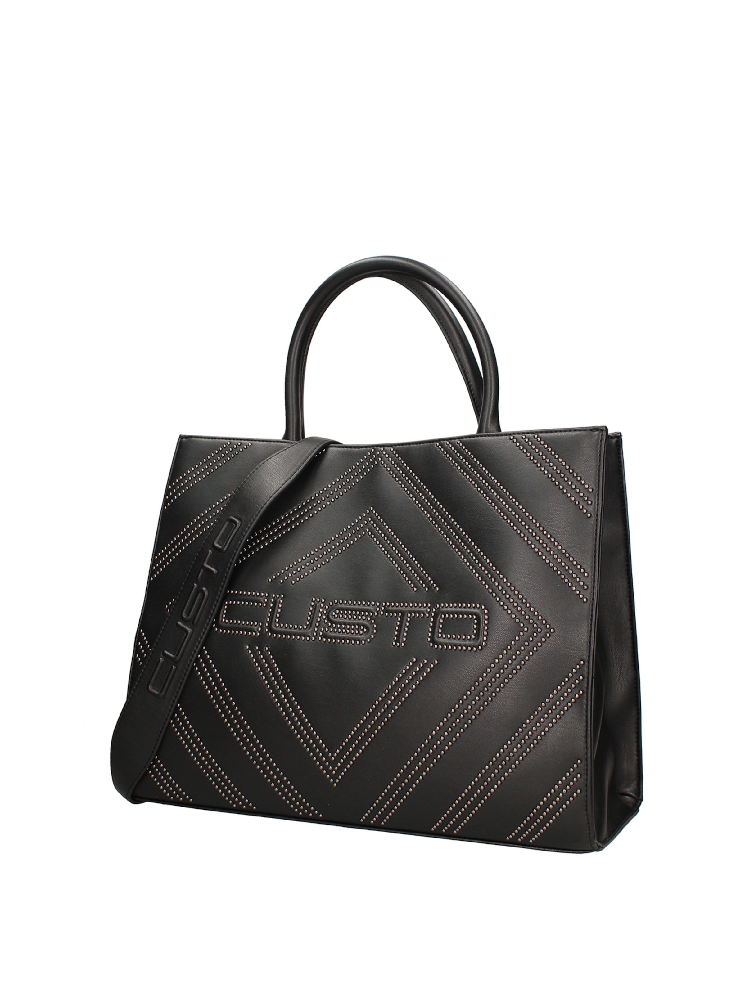 Borsa a spalla 'Silvana Nova' di Custo Barcelona in nero: frontale