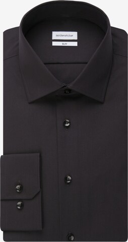 Coupe regular Chemise business SEIDENSTICKER en noir