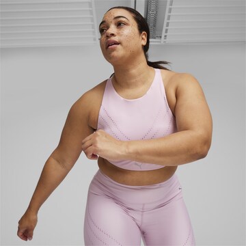 PUMA Bustier Sport-BH 'ULTRAFORM' in Lila: Vorderseite