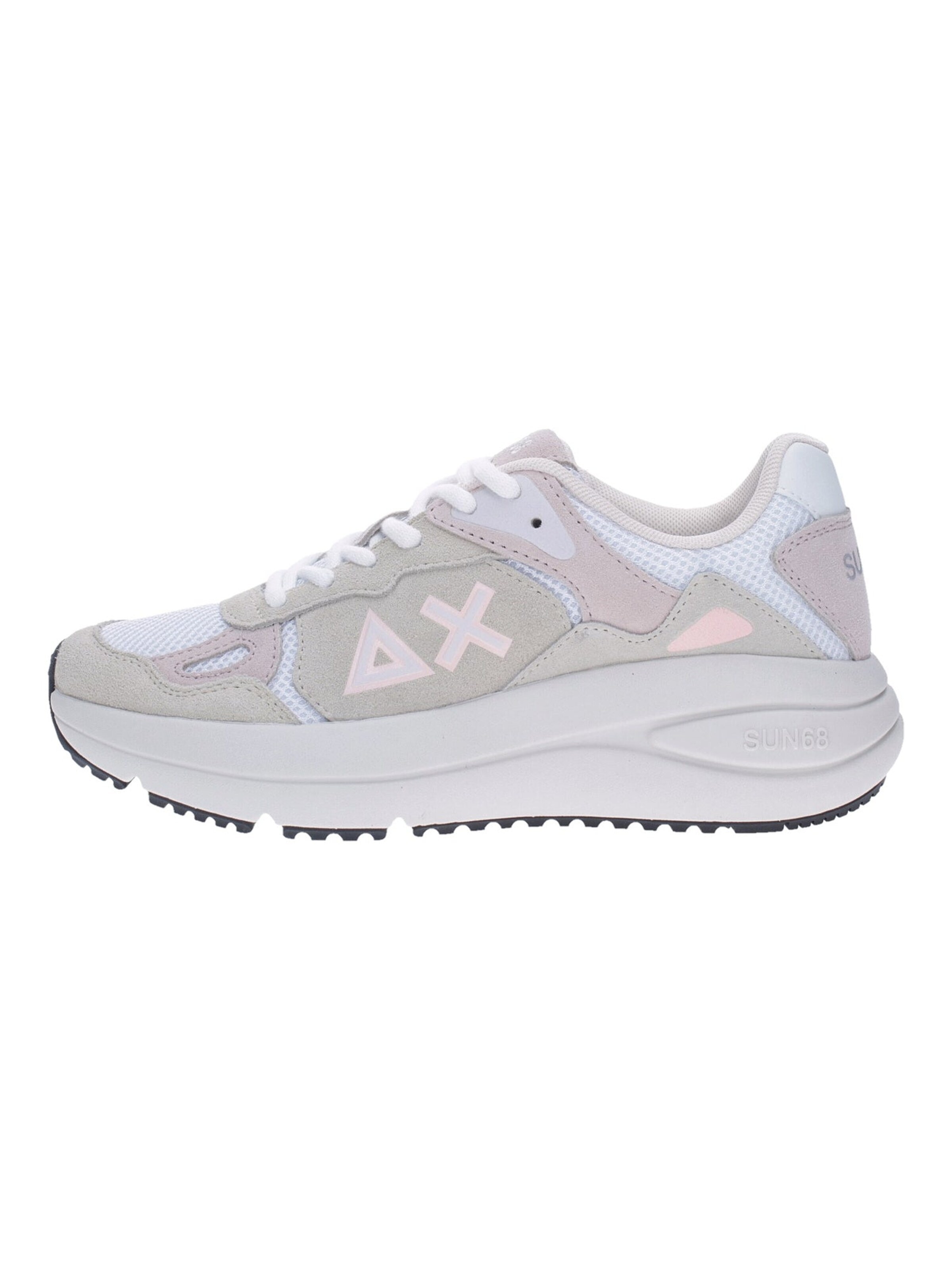 Sneaker bassa di SUN68 in bianco: frontale