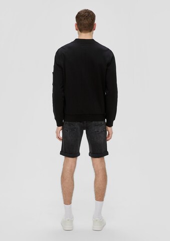 QS Sweatjacke in Schwarz