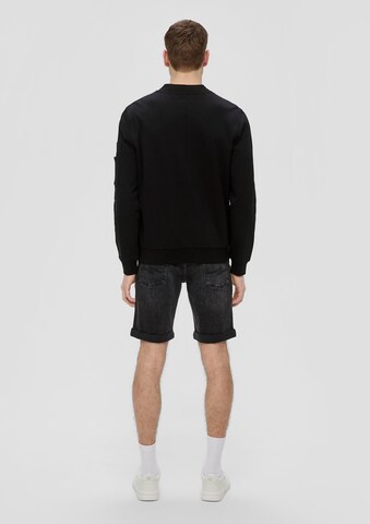 QS Sweatshirt in Schwarz