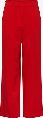 Y.A.S Loose fit Pleated Pants 'TUCKA' in Red: front