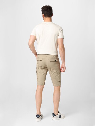 TOM TAILOR Slim fit Cargo Pants 'Josh' in Beige