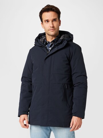 JACK & JONES Winter Parka 'Blatigar' in Blue: front