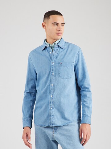 TOMMY HILFIGER - Ajuste regular Camisa en azul: frente