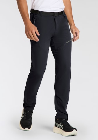 KILLTEC Regular Outdoor Pants in Black: front