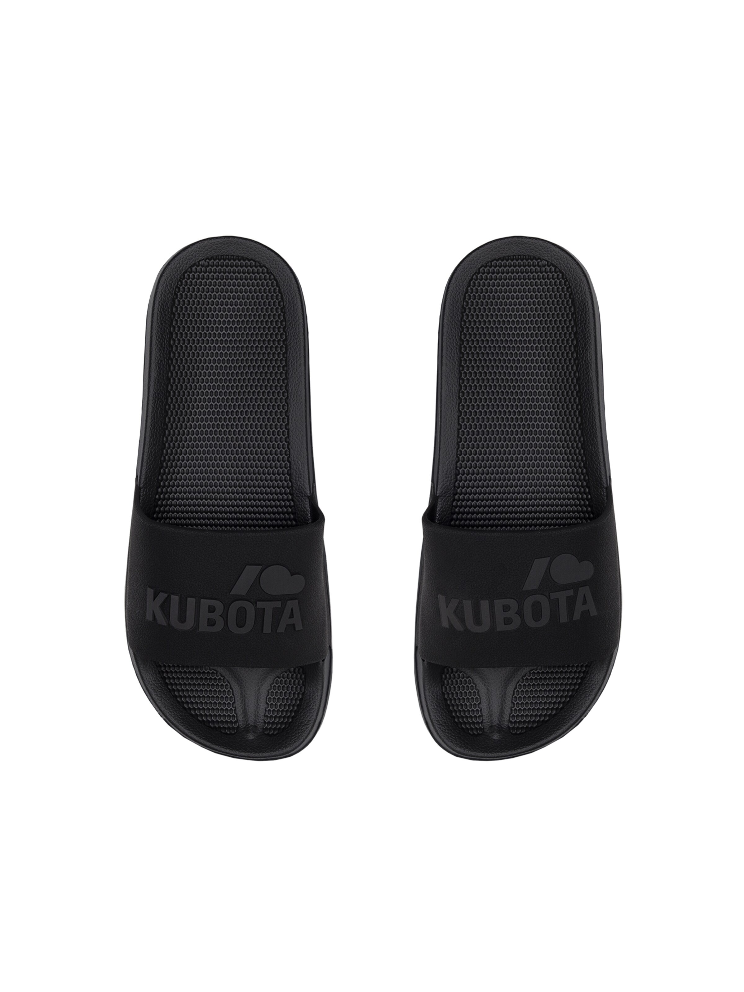 Claquettes / Tongs 'Kubota Women's Slip-On Light Green Basic Plain Pool Slides' Kubota en noir