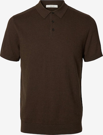 SELECTED Pullover 'SLHBerg' in Braun: Vorderseite