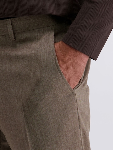 Regular Pantalon à plis 'Ryan' PIERRE CARDIN en marron