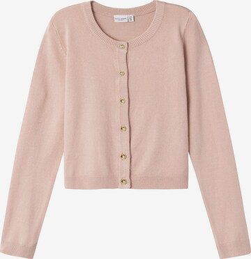 Cardigan NAME IT en rose : devant