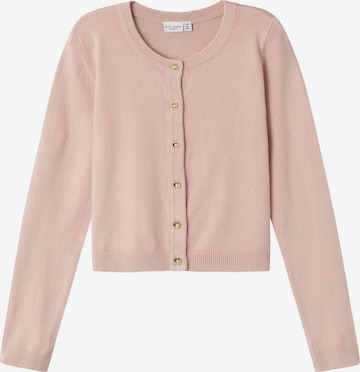 NAME IT Knit Cardigan in Pink: front