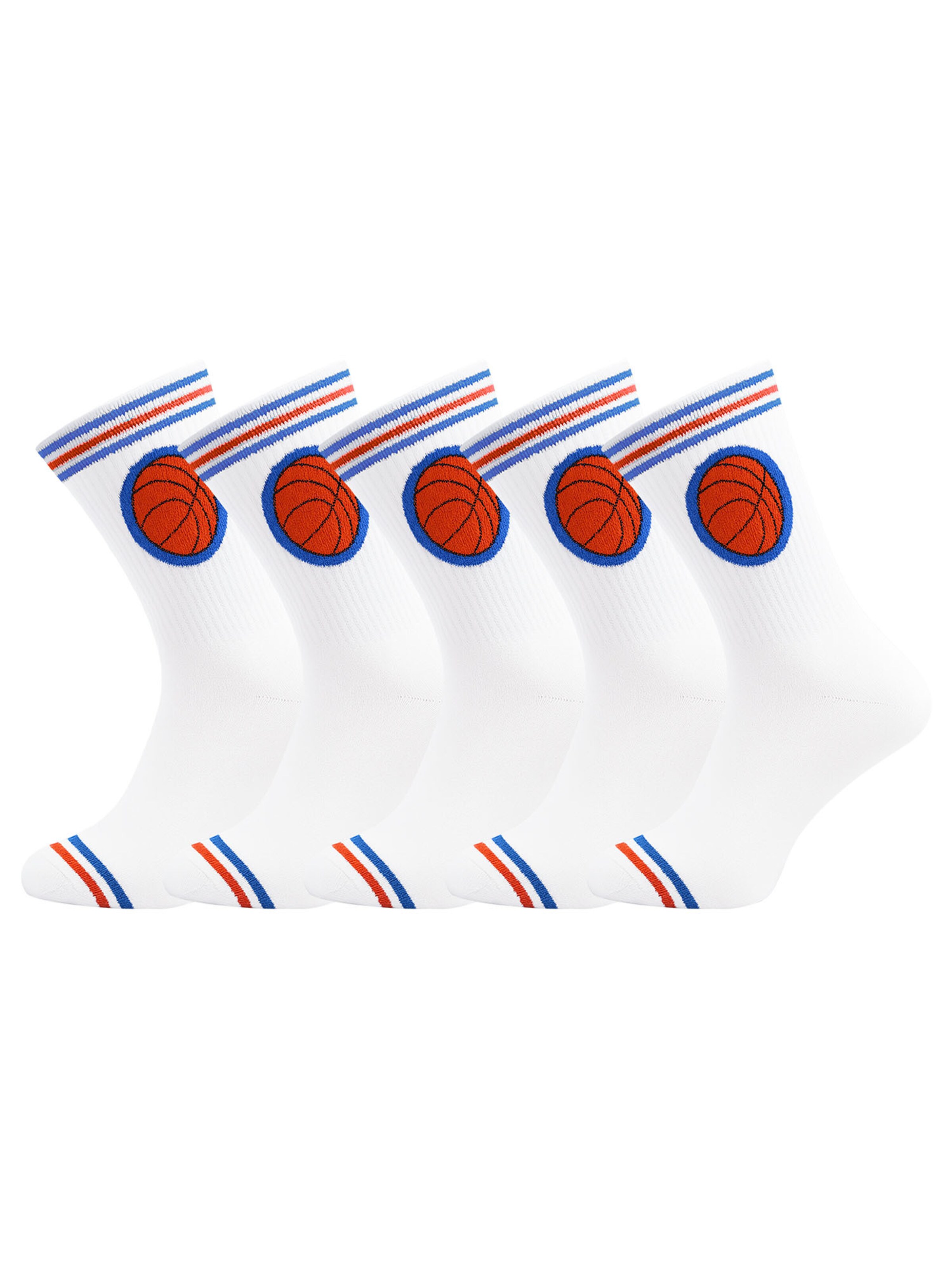 UNABUX Socks 'Touchdown' in White: front