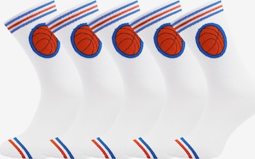 UNABUX Socks 'Touchdown' in White: front