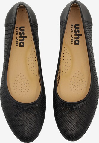 usha BLUE LABEL Ballet Flats in Black