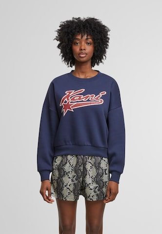 Sweat-shirt 'Varsity Star' Karl Kani en bleu : devant