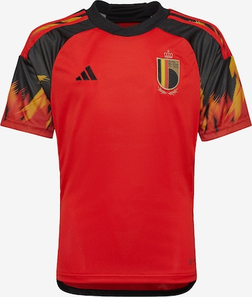 ADIDAS PERFORMANCE - Camisa funcionais 'Belgium 22 Home' em vermelho: frente