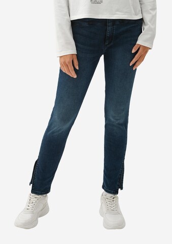QS Skinny Jeans in Blue: front