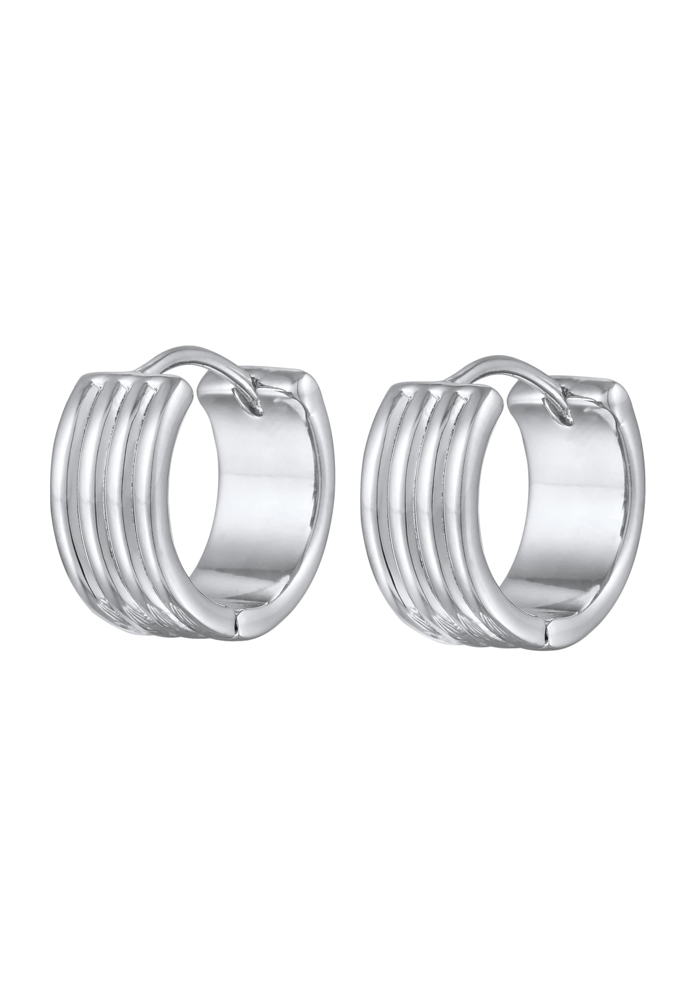 Boucles d'oreilles ELLI en argent : devant