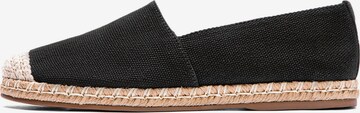 Espadrillas di Kazar in nero: frontale