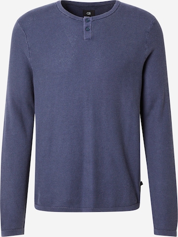 Pull-over QS en bleu : devant
