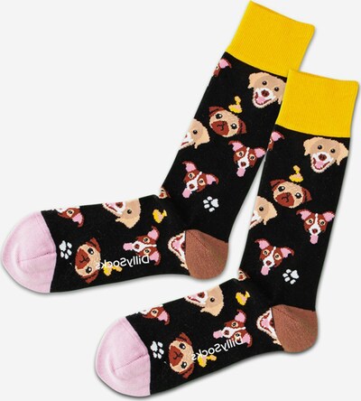 DillySocks Socken 'Dog Eat Dog' in mischfarben / schwarz, Produktansicht