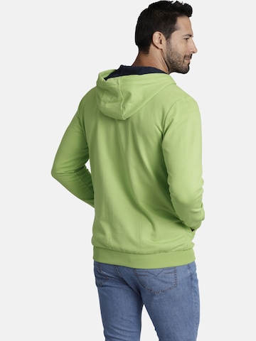 Jan Vanderstorm Zip-Up Hoodie 'Holvast' in Green