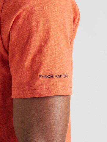 FYNCH-HATTON - Camisa 'Slub' em laranja