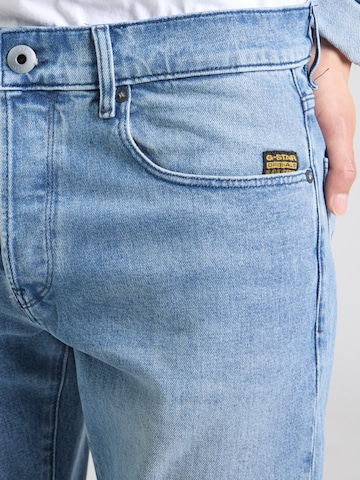 G-STAR Slimfit Kavbojke '3301' | modra barva