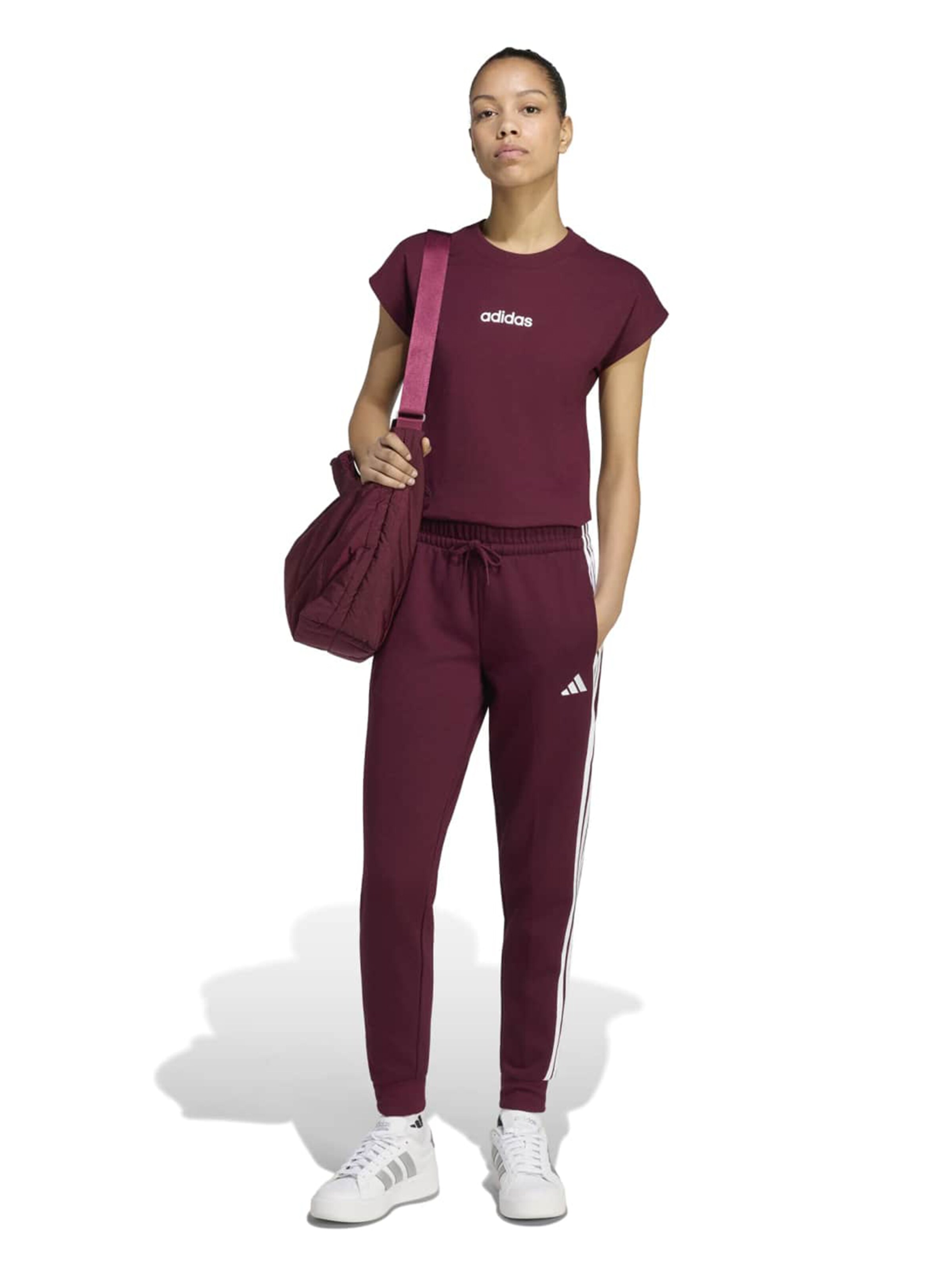 ADIDAS SPORTSWEAR Alt kitsenev Spordipüksid, värv punane