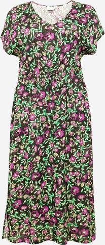 KAFFE CURVE Letní šaty 'Isma' – mix barev: přední strana