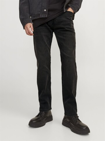 JACK & JONES Regular Jeans in Zwart: voorkant