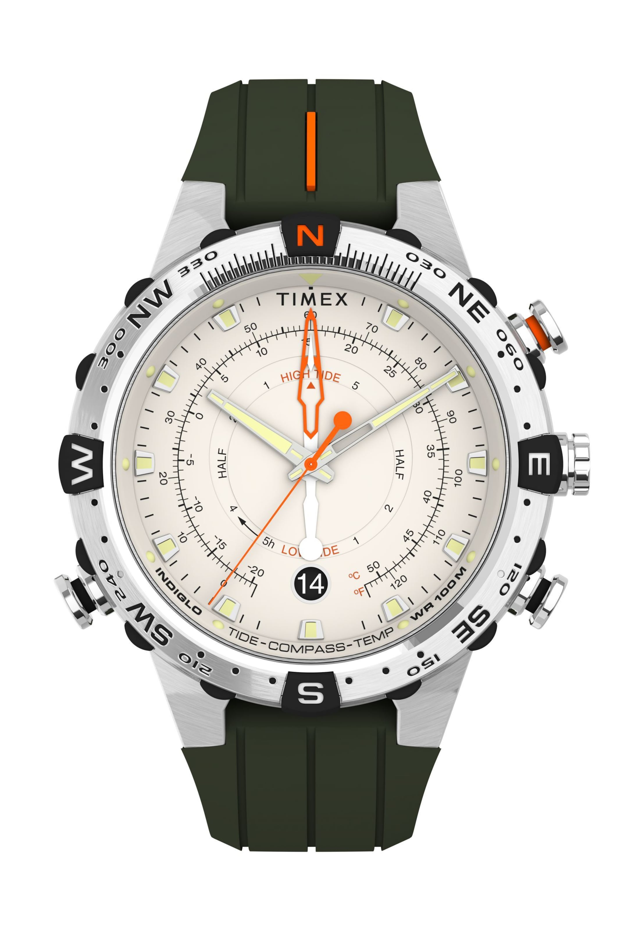TIMEX Analog watch ' Expedition' in Green: front