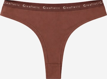 LEAFLETIC Slip 'Leafletic Mid Rise Brazilian' i brun: forside