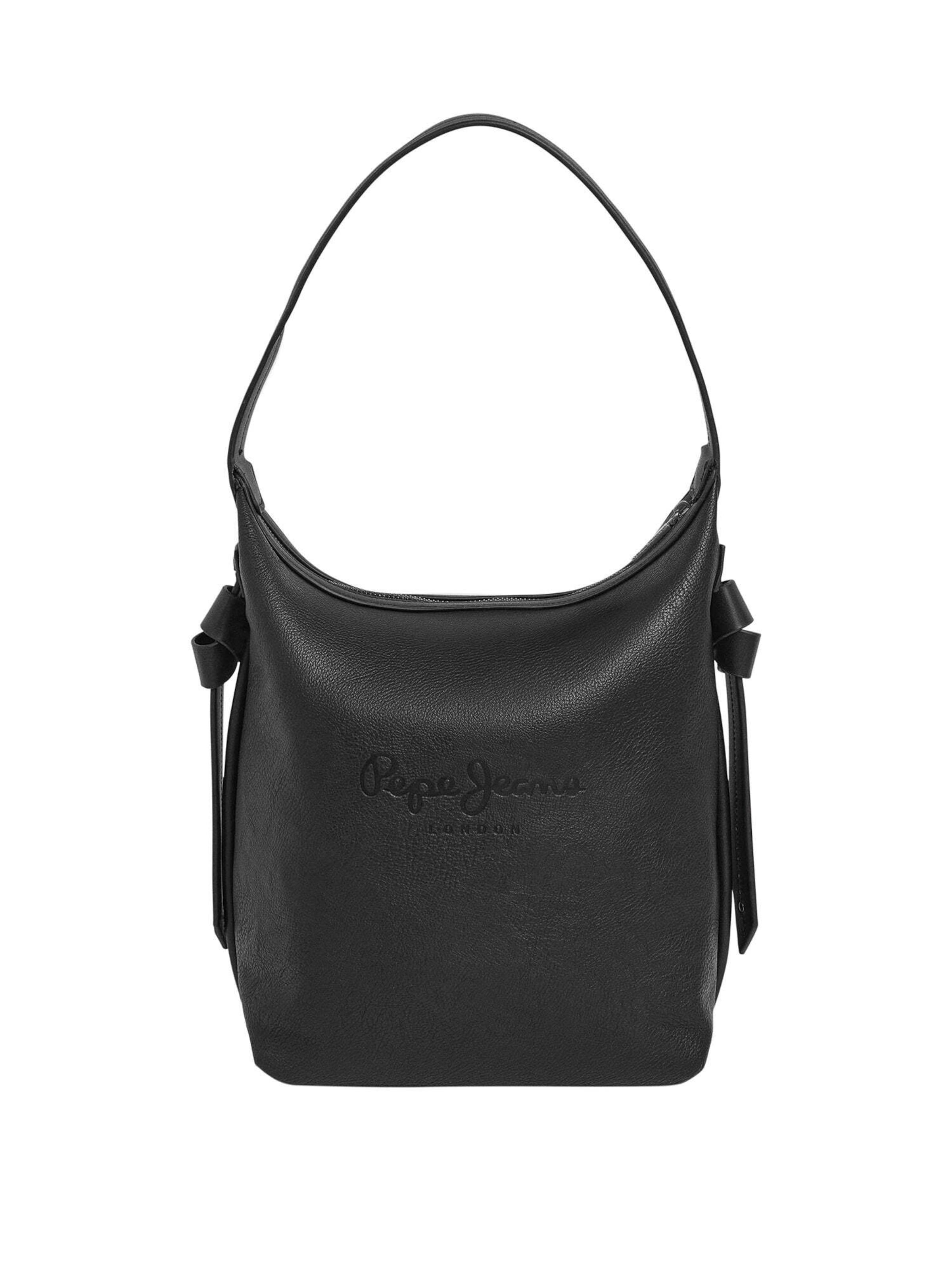 Pepe Jeans Tasche  ' CADDY CODE ' in Schwarz: Vorderseite