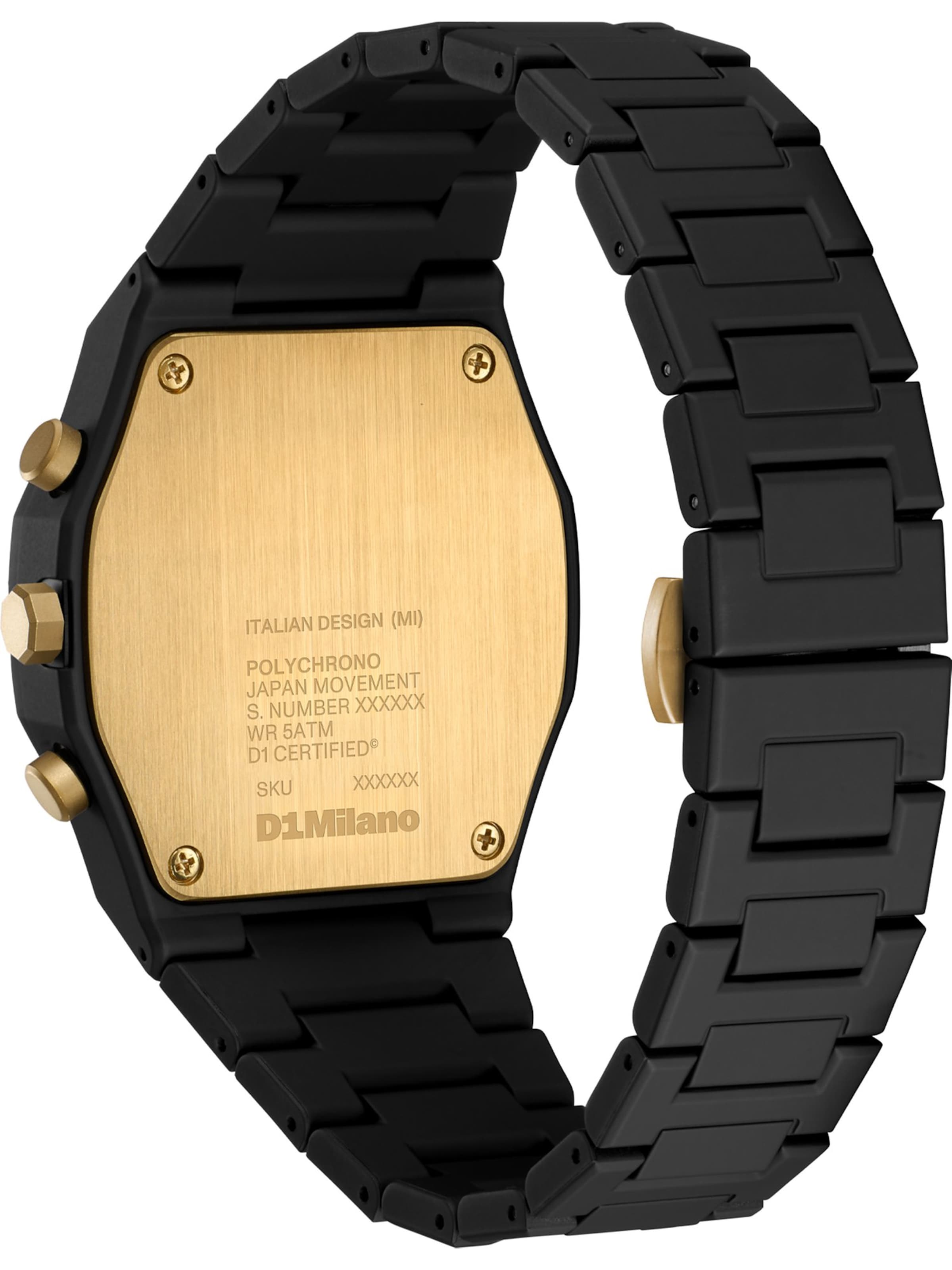 D1 Milano Uhr in Schwarz