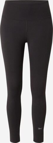 Skinny Pantaloni sportivi 'ACTIV COLL DREAMBLEND' di Reebok in nero: frontale